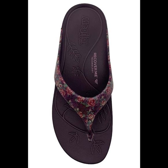 Alegria Printed Thong Sandals Ode Garden Chic - Medium - Picture 2 of 3
